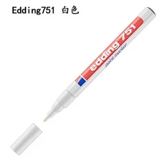 글로스 페인트 마커 다색 원형 팁 1-2mm 유리 자갈 목재 플라스틱용 펜 2PCs/로트 751, 01 049