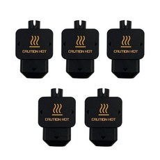 HysiPrui 3D 프린터 H2D 핫엔드 키트 0.4mm 경화 스틸 노즐 2개 - Bambu Lab 압출기 핫 엔드/프린트 헤드용 실리콘 양말 포함 0.6mm 교체 2개, Hotend Silicone Socks for H2D, Hotend Silicone Socks for H2D