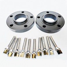 허브스페이스 휠 자동차 6061-T6 알루미늄 허브 센트릭 2개 10mm 스페이서 5x120 5x4.72인치 인치 74.1mm BMW 호환 E39 5시리즈 525용 12x1.5 볼, [02] 10mm Black
