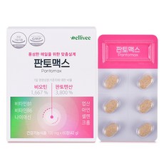 비오틴 1등 맥주효모 판토텐산 L-시스틴 비타민B 판토맥스, 60정, 1박스