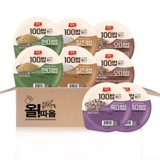 동원 양반100밥 130g 4종기획세트 11호(찰진밥2+오미밥2+현미밥2+흑미밥2), 8개