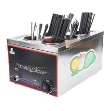 업소용 수저살균기 수저 건조기 숟가락 수저소독기 요양원 컵 휴게소 젓가락 소독기 열탕, 2. 블랙 중형6홀