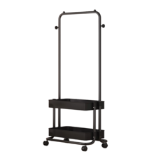 帶輪衣帽架 移動收納 掛衣架 吊衣架 落地衣架 帽架 衣架子 開放式衣架, 推車款