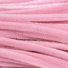 가는 모루 철사 DIY 재료 꽃 공예 털모루 부자재, 100개, C2630. 인디핑크