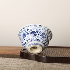 景德鎮青花纏枝蓮壓手杯 純手工繪製, 商品主圖, 1個