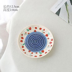 陶瓷研磨盤 創意水果紋飾 居家擺件, 款式1, 款式1