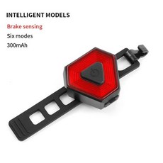 후레쉬 led 등 킥보드 자전거 조명 산악 자전거 스마트 브레이크 감지 램프 mtb 후면 조명 usb 충전식 사이클링 손전등 랜턴 mtb 액세서리, 지능형 모델