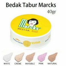 Marcks 美妝蜜粉 40克, White 白色 putih, 1個