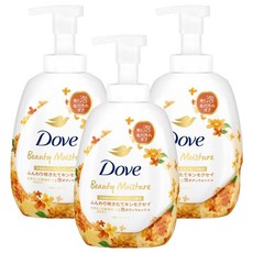 도브 뷰티 모이스처 거품 바디워시 금목서, 540g, 3개