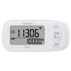 시티즌 CITIZEN 디지털 보수계 TWT512-WH 퓨어 화이트 약 10만보 계측 가능 3D 가속도 센서 방식 날짜・시계 표시 첨부 목표 설정 기능 절전 모드 방적 7일분 총, 1개, 상세페이지 참조