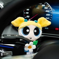 【可開票】-飛天小女警汽車懷擋裝飾玩偶車載轉向燈雨刮器車內懷檔飾品擺件女 zrv2, 泡泡, 1個