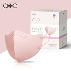 아토 라이블리핏 컬러 마스크 중형 새부리형 30매, 아토 라이블리 핏 미스티 핑크 중형(M) 30매, 1개, 아토 라이블리 핏 미스티 핑크 중형(M) 30매