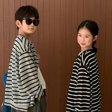 UPPERCUT 아동 아이스 스트라이프 가디건 키즈 주니어 쿨 니트 냉감 여름 바람막이 자켓