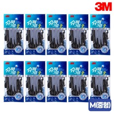 3M 슈퍼그립 쿨 여름용 반코팅 장갑 작업용 가벼운 얇은, 10세트