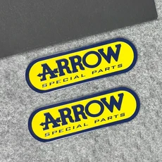 [누리바이크]2PCS 알루미늄 오토바이 액세서리 배기 파이프 데칼 스티커 내열성 화살표 레이싱 야마하 가와, 01 Aluminum sticker B