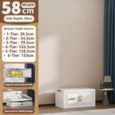 다층 수납장 거실 장난감 간식 정리함 이동식 협탁 솔루션, 10 58cm 1 layer