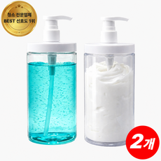 클린하우스 입구 넓은 대용량 세제 샴푸 린스 리필병 디스펜서, 대용량 1000ml, 2개