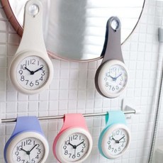 방수시계 무소음벽시계 젤리 무소음 방수 욕실 주방 화장실, 젤리무소음방수시계(그레이)