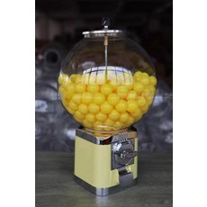 캡슐 뽑기 가챠 피규어 기계 머신 문방구 가챠머신 랜덤 캡슐뽑기기계 장난감 캡슐뽑기 자판기, 노란색, 1개