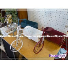 House傢飾 美式鄉村復古Loft工業風 仿舊鐵製三輪車造型長方花器 3款 限量款/新發售