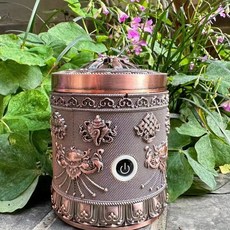 老街口 充電電子熏香爐 迷你手持USB煙供阿拉伯沈香爐 小型車載熏香器 便攜, 紅古色