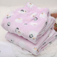 GLAM GONGGAM 情侶人造貂毛海豹睡眠褲 2件組