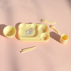 미니어처 인형의 집 다이닝 플레이트 그릇 컵 세트 미니 식기 OB11 BJD 액세서리 장난감 1/6 체중계, 01 mini model toy, 05 1 set color A