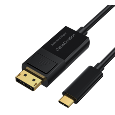 CableCreation 雙向 DisplayPort 轉 Type-C 轉接器 高解析度影音傳輸 即插即用, CD0738-G, 1個, 1.83m