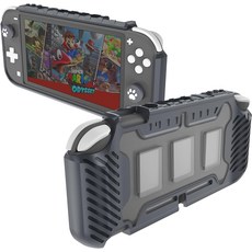 KIWIHOME 스위치 라이트 케이스 핸드헬드 스위치 전용 내구성 미끄럼 방지 충격 방지 보호 하드 케이스 남자용 그립 캡 스위치 라이트 케이스 파란색, Gray