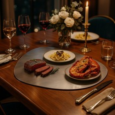 테르헨 316 스테인레스 도마 테이블매트 페블 35cm, 1개, 기본형