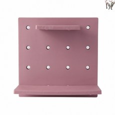 DIY 페그보드 블록 선반 퍼플 타공판, 1개