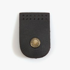 바이핸즈 가방여밈단추 똑딱 가죽 사시꼬미 연결부자재 12-0503, 브라운, 1개