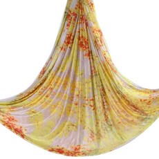 6 米新款空中瑜伽鞦韆吊床面料反重力梯形絲綢用於柔韌性和倒立治療鍛煉健身器材, 秋天