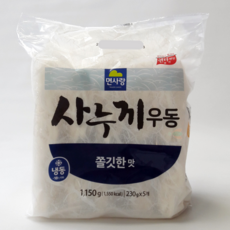 면사랑 쫄깃한 사누끼우동면 1.15kg 볶음면 사리 휴게소우동, 1개
