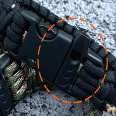 레져 생존팔찌 블랙 멀티툴, 1개