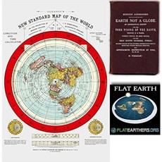 평평한 지구 지도 글리슨의 새로운 표준 세계 대형 24 36 1892년 전자책 Zetetic Earth Not Globotham