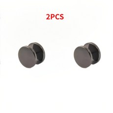 2/4pcs 스웨터 칼라에 패션 버튼을위한 원활한 나선형 버클 클립 커프 패스너 고정 옷장 결함 방지, 2pcs Black
