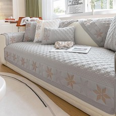 水洗棉沙發墊 沙發坐墊罩 四季通用 可機洗, 星辰灰,70x70cm