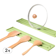 인헨스몰 공간절약 조리도구 겸용 냄비받침대, 2개, 그린
