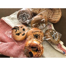 【嚴選SHOP】98入 台灣製 15*18cm 動物圖案麵包袋 自黏袋 大麵包袋 歐包袋 包裝袋 透明餅乾袋【D131】, 1個, 可愛妞
