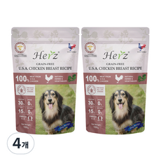 허즈사료 칠면조가슴살 레시피 908g, 닭, 100g, 4개