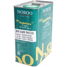 노루페인트 옥상방수 우레탄페인트 싱글탄 중도1액형 4kg, 녹색, 1개