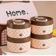 316不鏽鋼保溫飯盒 微波爐加熱湯罐 學生密封帶蓋早餐碗 迷你便當盒, 1個, 嬰放心用-健康材質【抗菌級316不鏽鋼】,單隻600ML【升級加厚】