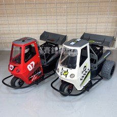 《賽鋒》現貨 DoDo 1:16三輪噴霧遙控車 三輪 三輪車 摩托車 火鳥嘟嘟 噴霧 燈光 喇叭 遙控車 甩尾車, 白色,4電 100分鐘, 1個