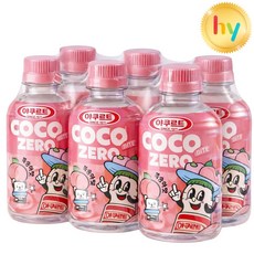 hy 야쿠르트 1971 코코바이트 제로 복숭아맛 280ml 달콤한, 6개