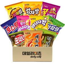 [데일리이츠] 과자 스낵 10종류 1호~5호 세트 옵션선택 (농심 오리온 크라운 해태 빙그레 롯데), 1세트, 1호