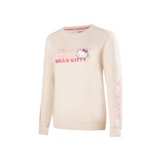 VICTOR HELLO KITTY 聯名長袖上衣, 奶油白,2XL, 1個
