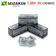 SEIZAIKEN 세이자켄 산화은 전지 1.55V 동전 배터리 코인 배터리 SR 건전지, 1개, 1개입