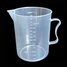 이루아 손잡이 대형 플라스틱 계량컵 1000ml 비커, 1개, 1L