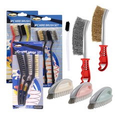 보스코 철브러쉬 와이어브러쉬 신주 줄눈청소 쇠브러쉬 청소솔 철솔 녹제거 불판, 06.보스코 스텐 와이어 브러쉬 V-22, 1개